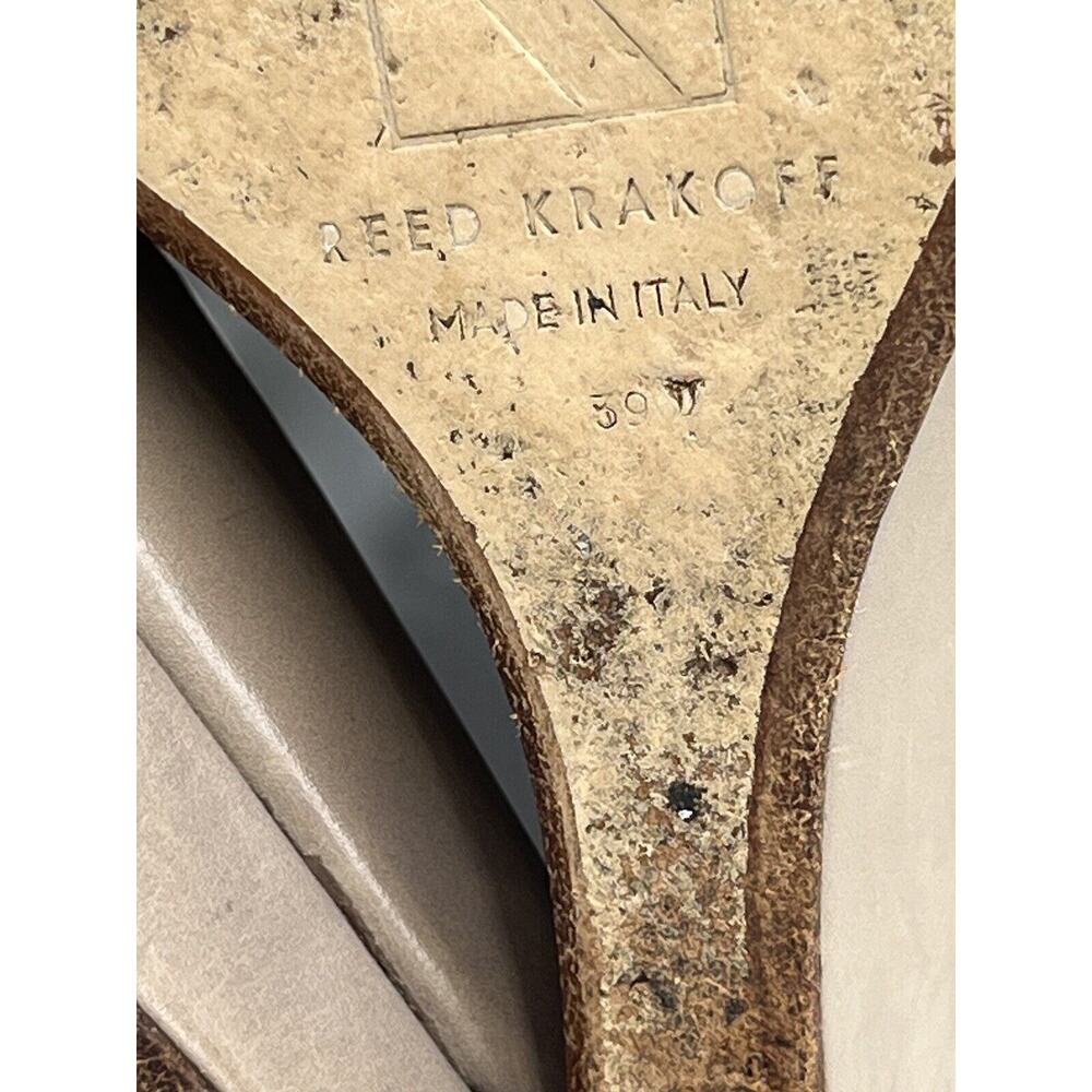 Reed Krakoff‎ Black Suede & Grey Taupe Leather Zipper Wedge Boots Shoes 39/8.5 - Picture 11 of 16